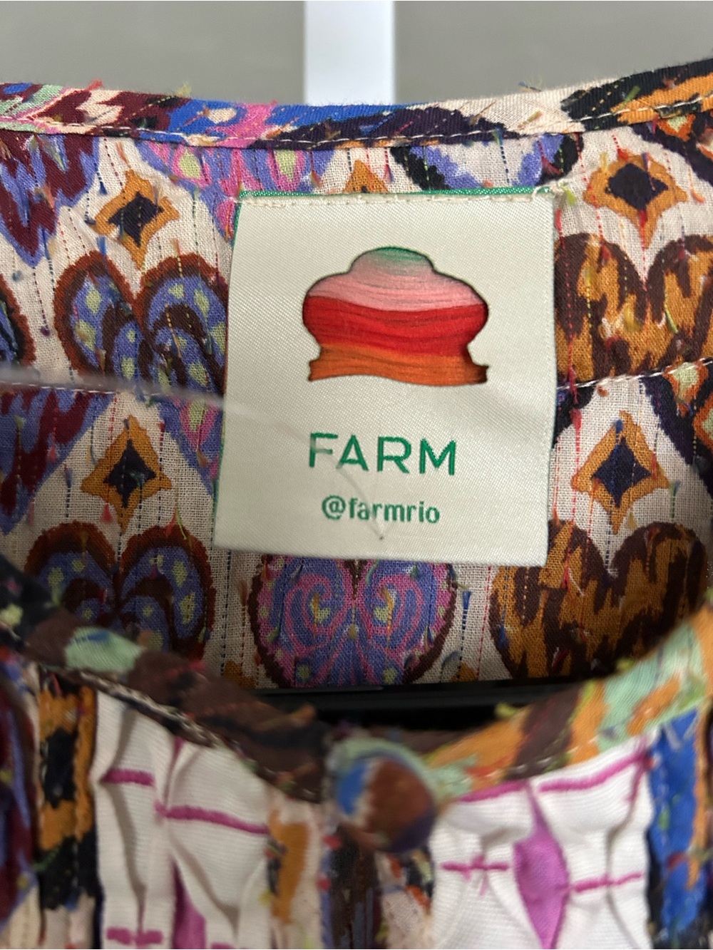 FARM Rio Multicolor Heart-Print Long Sleeve Midi Dress - Picture 2 of 4